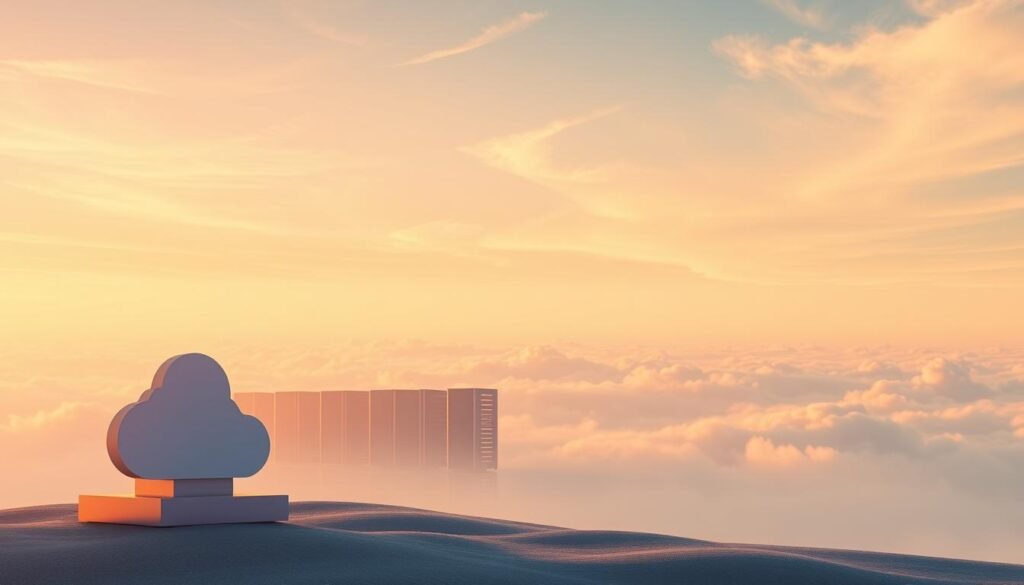 A serene cloud hosting landscape, illuminated by a warm, golden glow. In the foreground, the NexReviewZ logo stands prominently, its sleek design reflecting the advanced capabilities of the cloud platform. The middle ground features a row of modern, minimalist server towers, their clean lines and subtle lighting conveying the efficiency and reliability of the Cloudways hosting solution. In the background, a vast, ethereal sky filled with wispy, cotton-like clouds, symbolizing the limitless scalability and flexibility of the cloud-based infrastructure. The overall composition exudes a sense of professionalism, innovation, and technological prowess, perfectly suited to illustrate the Cloudways Pricing and Plans section for small business owners in the United States. A serene cloud hosting landscape, illuminated by a warm, golden glow. In the foreground, the NexReviewZ logo stands prominently, its sleek design reflecting the advanced capabilities of the cloud platform. The middle ground features a row of modern, minimalist server towers, their clean lines and subtle lighting conveying the efficiency and reliability of the Cloudways hosting solution. In the background, a vast, ethereal sky filled with wispy, cotton-like clouds, symbolizing the limitless scalability and flexibility of the cloud-based infrastructure. The overall composition exudes a sense of professionalism, innovation, and technological prowess, perfectly suited to illustrate the Cloudways Pricing and Plans section for small business owners in the United States.