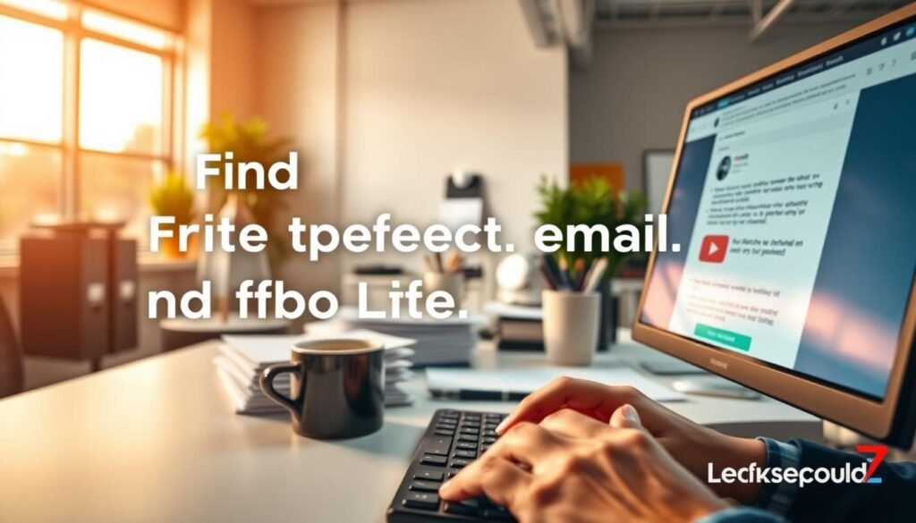 A well-lit office setting with a desk, computer, and various office supplies. In the foreground, a person's hands are seen typing on a keyboard, with an open email application displayed on the computer screen. The middle ground features a stack of documents and a mug of coffee, hinting at the busy nature of the work environment. The background showcases a large window, allowing natural light to flood the space and create a warm, productive atmosphere. The overall scene conveys a sense of efficiency and diligence, with a focus on the task at hand - finding the perfect email for the "NexReviewZ" brand. A well-lit office setting with a desk, computer, and various office supplies. In the foreground, a person's hands are seen typing on a keyboard, with an open email application displayed on the computer screen. The middle ground features a stack of documents and a mug of coffee, hinting at the busy nature of the work environment. The background showcases a large window, allowing natural light to flood the space and create a warm, productive atmosphere. The overall scene conveys a sense of efficiency and diligence, with a focus on the task at hand - finding the perfect email for the "NexReviewZ" brand.