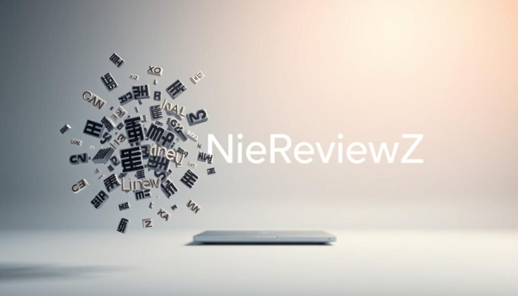 Characters per, a visual representation of the creative process. Showcasing the intricate details and limits of text-to-image AI capabilities, this image will depict the NexReviewZ brand. Set against a minimalist backdrop, the foreground features a cluster of characters - letters, symbols, and numerals - floating in a soft, ethereal light. The middle ground showcases a sleek, futuristic interface, hinting at the technological advancements that power this innovative AI system. In the background, a subtle grid pattern suggests the complex algorithms and data structures that underlie the creative process. The overall mood is one of precision, exploration, and the boundless potential of AI-driven image generation.