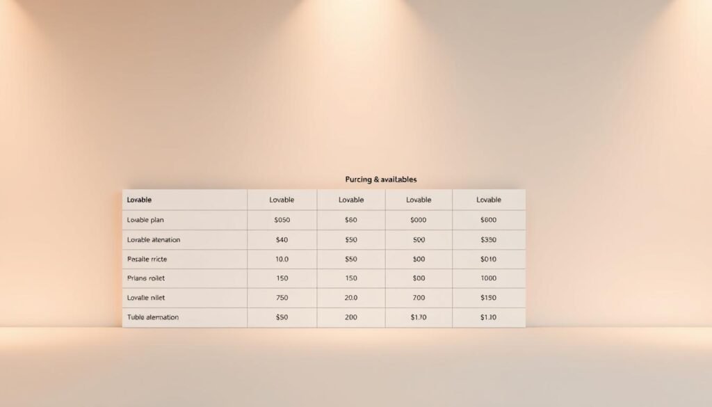 Pricing tiers and availability in the United States: a sleek, minimalist table set against a soft, neutral background, showcasing the key details for lovable vs. lovable alternatives in a clean, organized layout. The table features a modern, sans-serif font, with carefully arranged columns and rows highlighting the plans, pricing, and accessibility for the US market. Warm, indirect lighting casts a subtle glow, creating a professional, informative atmosphere. The overall composition balances simplicity and clarity, making the pricing information easy to comprehend at a glance. Pricing tiers and availability in the United States: a sleek, minimalist table set against a soft, neutral background, showcasing the key details for lovable vs. lovable alternatives in a clean, organized layout. The table features a modern, sans-serif font, with carefully arranged columns and rows highlighting the plans, pricing, and accessibility for the US market. Warm, indirect lighting casts a subtle glow, creating a professional, informative atmosphere. The overall composition balances simplicity and clarity, making the pricing information easy to comprehend at a glance.
