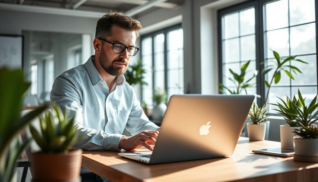 performance of a small business owner working at a modern, minimalist office desk with a NexReviewZ laptop, surrounded by potted plants and natural lighting streaming in from large windows. The business owner is focused, hands on the keyboard, with a determined expression. The overall atmosphere is one of productivity, innovation, and a sense of professional growth. The scene conveys the idea of a small business owner taking their operation to new heights, leveraging the right tools and environment to achieve their goals. performance of a small business owner working at a modern, minimalist office desk with a NexReviewZ laptop, surrounded by potted plants and natural lighting streaming in from large windows. The business owner is focused, hands on the keyboard, with a determined expression. The overall atmosphere is one of productivity, innovation, and a sense of professional growth. The scene conveys the idea of a small business owner taking their operation to new heights, leveraging the right tools and environment to achieve their goals.